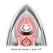 oliso M3Pro Project Steam Iron with Solemate – 1000W Ceramic Soleplate Iron and LED Light for Sewing, Quilting, Crafting, and Travel – Coral