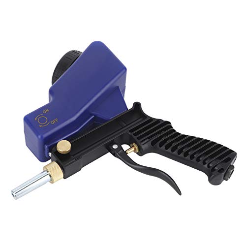 Pistola de jato de areia para carro, portátil, durável, de fácil carregamento, ajustável, gravitacio