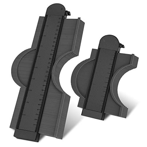 Konturenlehre Duplikator mit Schloss, 25,4 cm 12,7 cm Konturprofillehre Werkzeug mit Schloss, Master Outline Kunststoff Messlineal Kopie