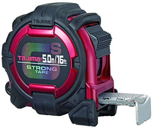 Tajima GS Lock Mètre ruban métrique et impérial extra rigide 5 m Noir