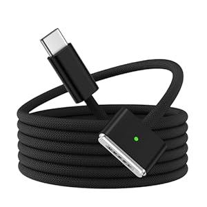 140W USB C to Magnetic 3 fast charging Cable for MacBook 3, 6.6Ft Nylon Braided, Compatible with MacBook Pro M1 2021/M2 2023(14”/16”),MacBook Air M4 2025 (13''/15”),M2,M3/M3 Pro/M3 Max 2024 2M