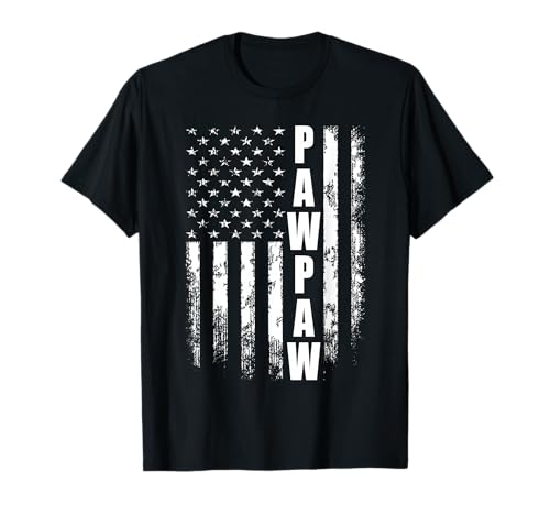 Pawpaw Gift America Flag Gift for Men Father's Day T-Shirt Small