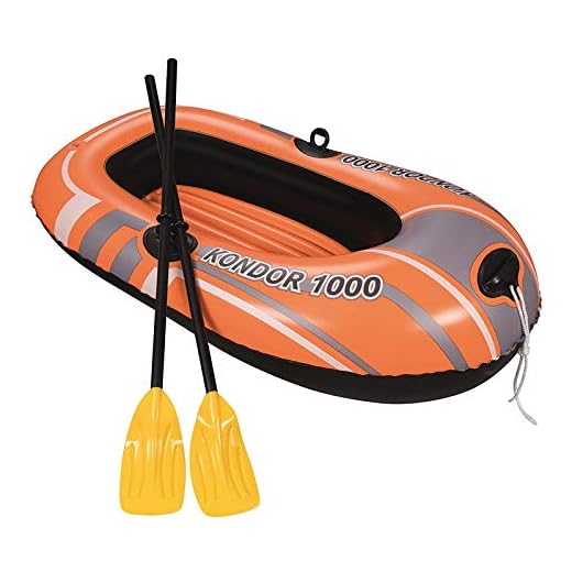 Bestway 61078EU - Boot Set Hydro Force Raft Schlauchboot für 1 Person, maximal 80 kg, circa 153 x 97 cm