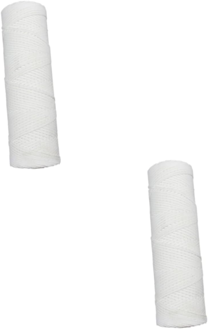 TEHAUX 2pcs Strands Cotton Wicks for Candle Making DIY Candle Material Bulk Wax Wick Spool