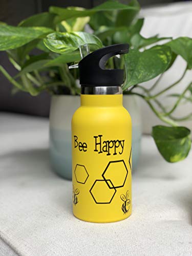 Botella de agua con doble aislamiento con tapa de paja y tapón deportivo, termo de metal de acero inoxidable para niños… - Imagen 7