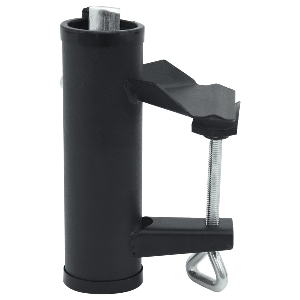 Morsetti per Ombrelloni da Balcone 2 pz 25-38 mm in Acciaio,Supporto Ombrellone Da Giardino, Porta Ombrellone Da Balcone, Portaombrelli Da Esterno, Base Per Ombrellone Metallo, Clip Per Ombre