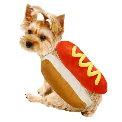 Disfraz de Halloween para Mascotas, Traje de Hamburguesa para Perros, Ropa Caliente de Cosplay para Cachorros, Vestimenta para Fiestas