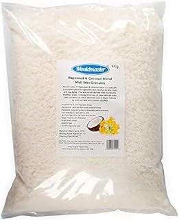 Mouldmaster Rapeseed and Coconut Blend Melt Wax, White, 4kg