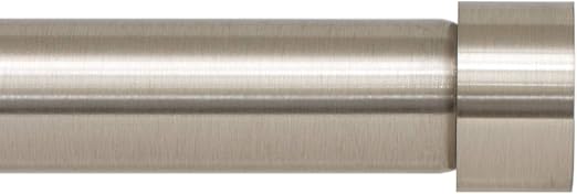 Ivilon Drapery Window Curtain Rod - End Cap Style Design 1 Inch Pole. 72 to 144 Inch Color Brushed Nickel