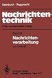 Nachrichtentechnik: Band III: Nachrichtenverarbeitung (German Edition)