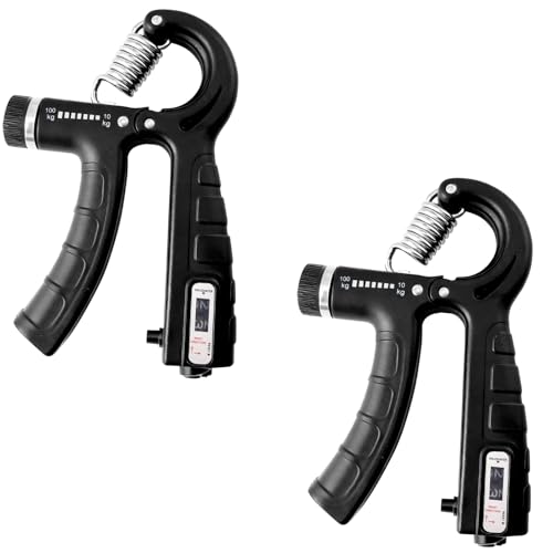 2er Set Einstellbarer Handtrainer 10–100 kg – Griffkraft...