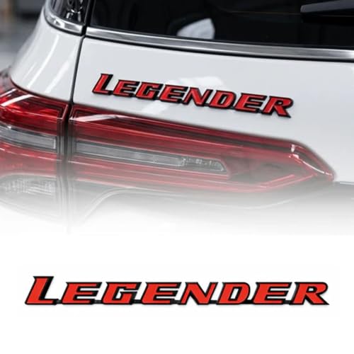 Image of KMH Premium Legender 3D Car Emblem Sticker | Stylish Brand Logo Badge | Waterproof Racing & Sports Decal for Car Exterior & Accessories | Red with Black, Small Size - Pack of 1