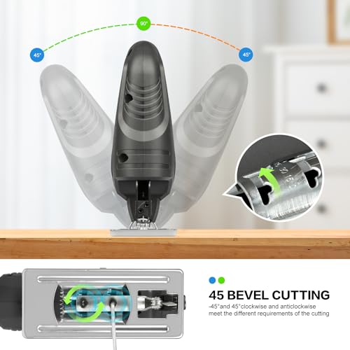 GALAX PRO 400W Variable Speed Jigsaw, 3000 SPM,±45° Bevel Cutting, Lock-on Button, Includes Blades for Wood and Metal 4 GALAX PRO 400W Variable Speed Jigsaw, 3000 SPM,±45° Bevel Cutting, Lock-on Button, Includes Blades for Wood and Metal - Image 4