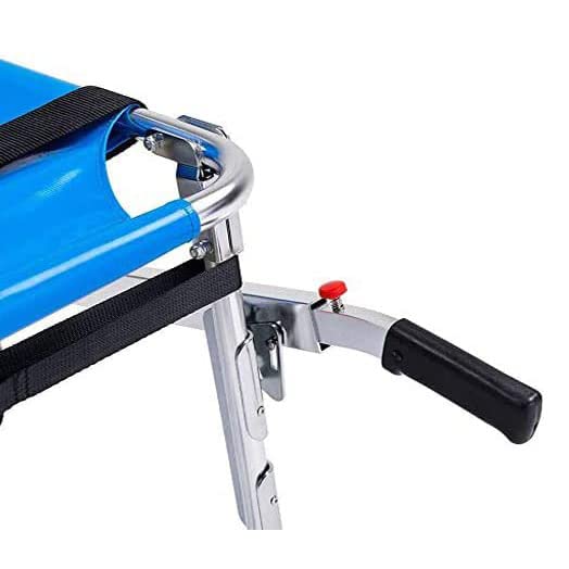 Silla de Escalera, EMS Plegable de Emergencia, 4 Ruedas, Ambulancia, Bombero, evacuación, Silla de Transporte médico, con Correas para Pacientes, 350,5 Ib