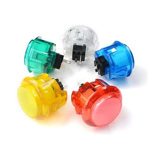 Accessoires d'arcade de précision avec bouton en cristal transparent vert - 3
