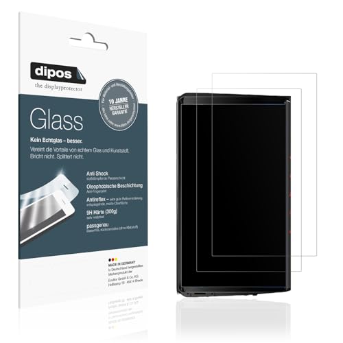 dipos I 2x Screen Protector matte compatible with QIIKEN 8 Core 4Go Flexible Glass 9H Display Protection
