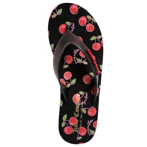 Image of Juicy Couture Women's Wedge Platform Flip Flops, Fashion Beach Sandals with Soft Footbed and Thong Style