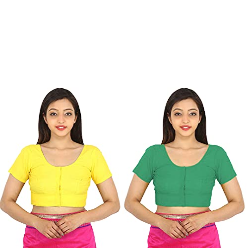 Image of Namita Women's Rubia Cotton Solid Half Sleeve Blouse