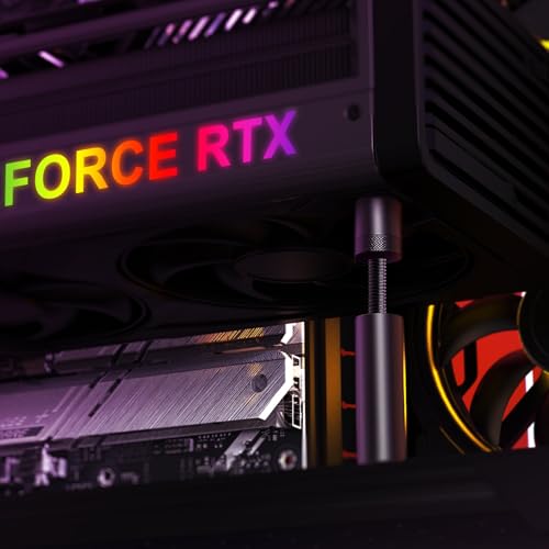 Soporte para tarjeta gráfica GPU regulable en altura para chasis de PC 6