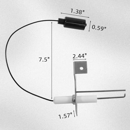 Image of Rongtai 93868 Water Heater Igniter Spark & Sensor Electrode Replacement for Atwood, 2-Prong Igniter Repair for RV Water Heater, Camper, Trailer - 1 Pack