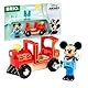 BRIO World 32282 Micky Maus Lokomotive - Ergänzung Holzeisenbahn - Empfohlen ab 3 Jahren