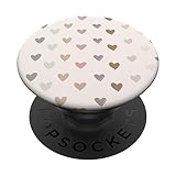 Boho Cute Hearts with Neutral Pastel Colors PopSockets Adhesive PopGrip