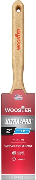 6-Pack of 2 Wooster Brush Company 4175 Ultra/Pro Firm Flat Bristle Sash Handle Paint Brush