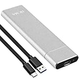 外付けSSD 128GB NVMe USB3.2(Gen2) 対応 理論値最大速度1000MB/秒 アルミ筐体 テレビ録画 PC/TV/Windows/Mac/PS4/PS5など対応 ポータブル ポータブルSSD 防塵 高耐久.耐衝撃性【1年品質保証】 (1)外付けSSD(シルバー):128GB) image