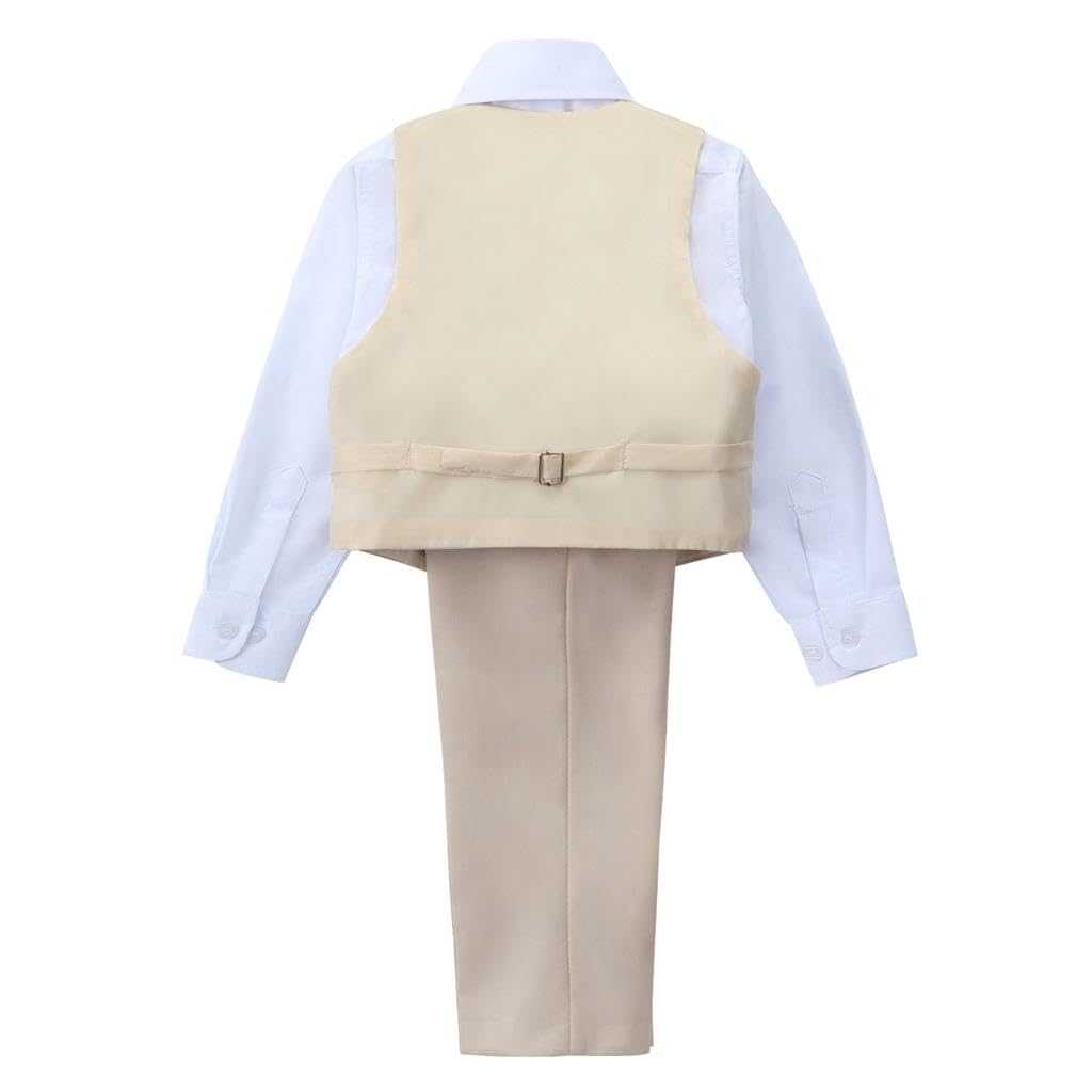 Lito Angels Smoking-Anzug für Kleinkinder Jungen, 5-teilig mit Blazer Weste, Schmale Passform, 2-13 Jahre, Blau/Marineblau/Schwarz/Khaki/Grau