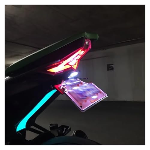 Support de plaque d'immatriculation pour Suzuki avec éclairage LED moto CNC