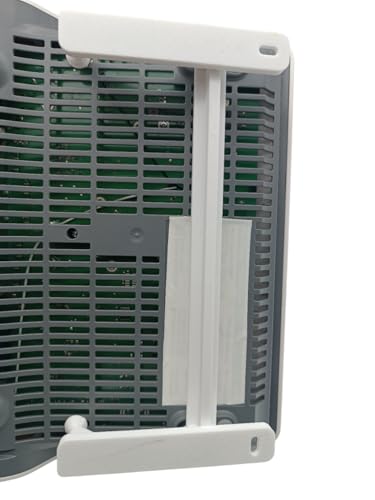 Wandhalterung für Fritzbox 7590 AX 7590 7690 7530 Fritz Box 7590 AX | Halterung - dreiteilig inkl. Befestigungsmaterial Schrauben und Dübe (7590 / 7690 / AX)