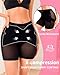ORLAROY Tummy Control Shapewear for Women High Waisted Butt Lifting Body Shaper Shorts Seamless Underwear Slimmer Panties L Black