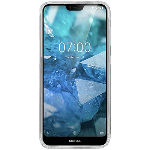 Image of Amazon Brand - Solimo Mobile Cover for Nokia 7.1 (Soft & Flexible Back Case), Transparent