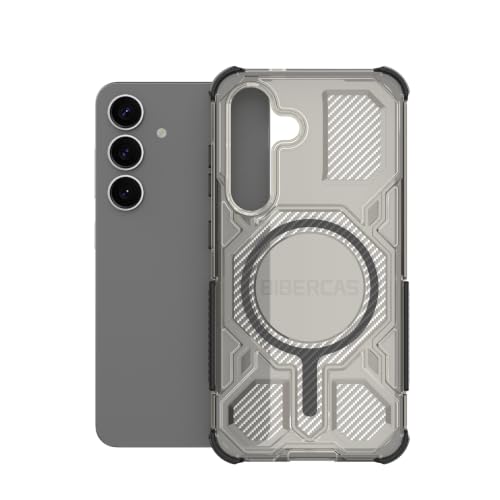 Image of MagPro Armor Grip Case for Samsung Galaxy S25 | Strong MagSafe Compatible Cover, Rugged Hybrid Protection, Hard PC Back, Soft TPU Bumper, Shockproof, Scratch Resistant | Black