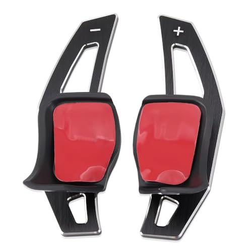Compatible With Golf R32 GTX GTI GT-TSI MK5 MK6 For EOS �A���~�X�e�A�����O�z�C�[���p�h���V�t�^�[ �p�h���V�t�g �G�N�X�e���V����(Black)