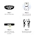 Popl Sport Band - Digital Business Card Bracelet Wearable - Tap to Share NFC & QR Code - Compatible with iPhone & Android (Black Sport Style)