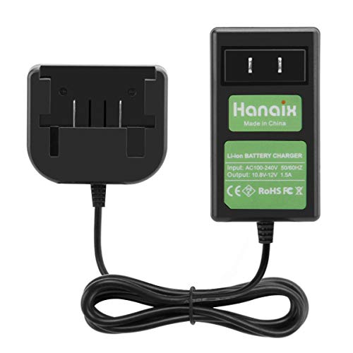 Hanaix 10.8V-12V Lithium Battery Charger Compatible with Black&Decker LBXR1512 Battery Drill Tool BDCD112 Portable Charger