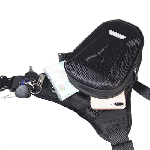Riñonera de pierna para moto impermeable y diseño ajustable 5