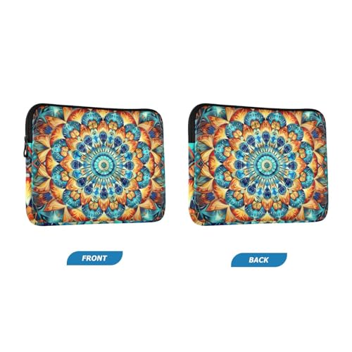 Funda para portátil 13-14 pulgadas impermeable con diseño mandala miniatura 2