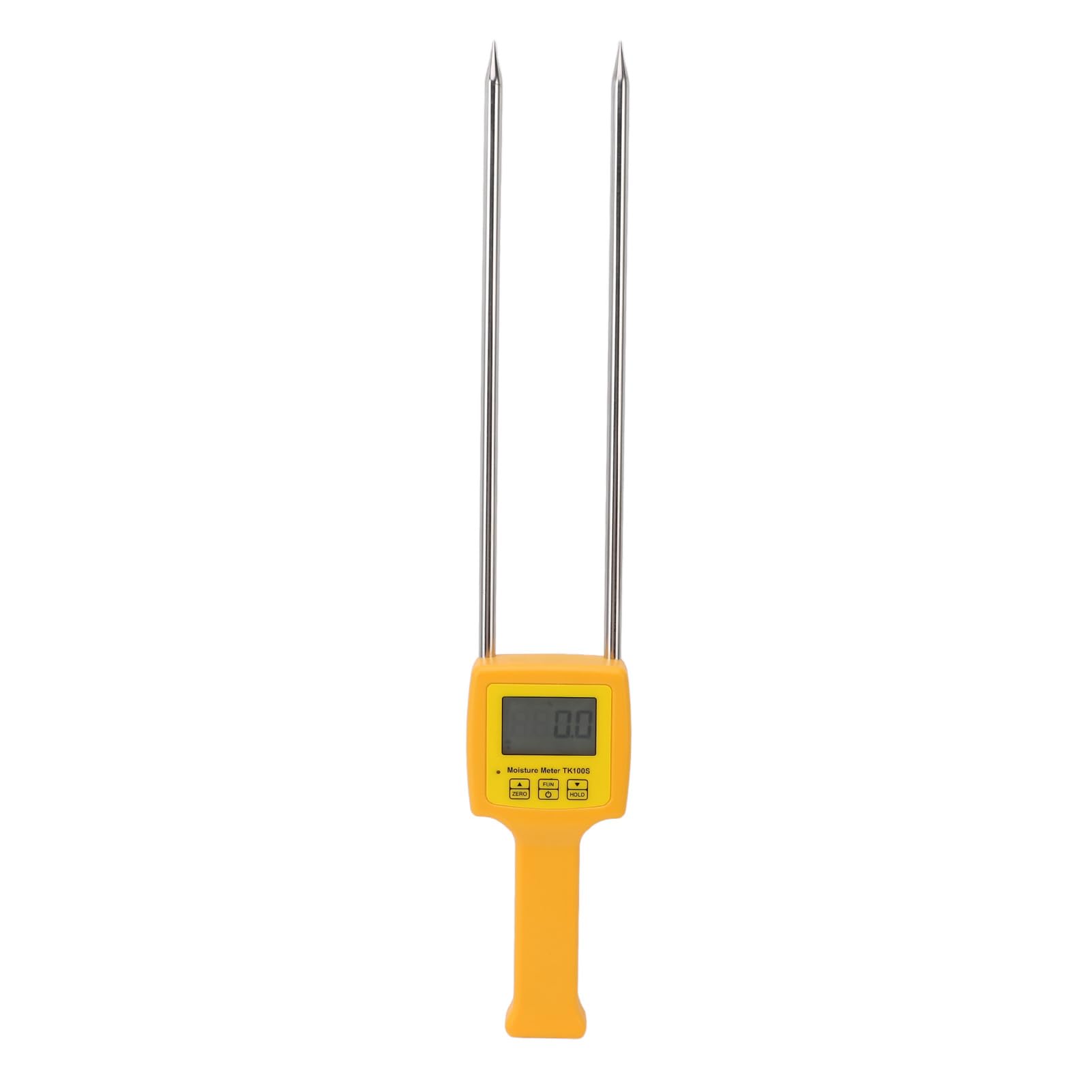 SUNGOOYUE Probador de Humedad de Grano, Medidor de Humedad de Grano Portátil ABS con Sonda de Acero Inoxidable de 11 Pulgadas, LCD Retroiluminada Resolución de 0,1% Apagado Automático para