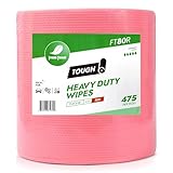 Fresh Towel FT80R Heavy Duty Wipes, Red, 11.8