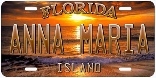 Anna Maria Island Sunset Florida Novelty Car Auto License Plate