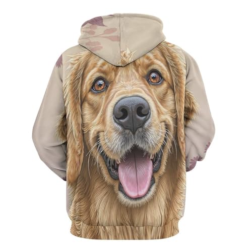 Sweat à capuche Golden Retriever 3D pull Harajuku automne hiver