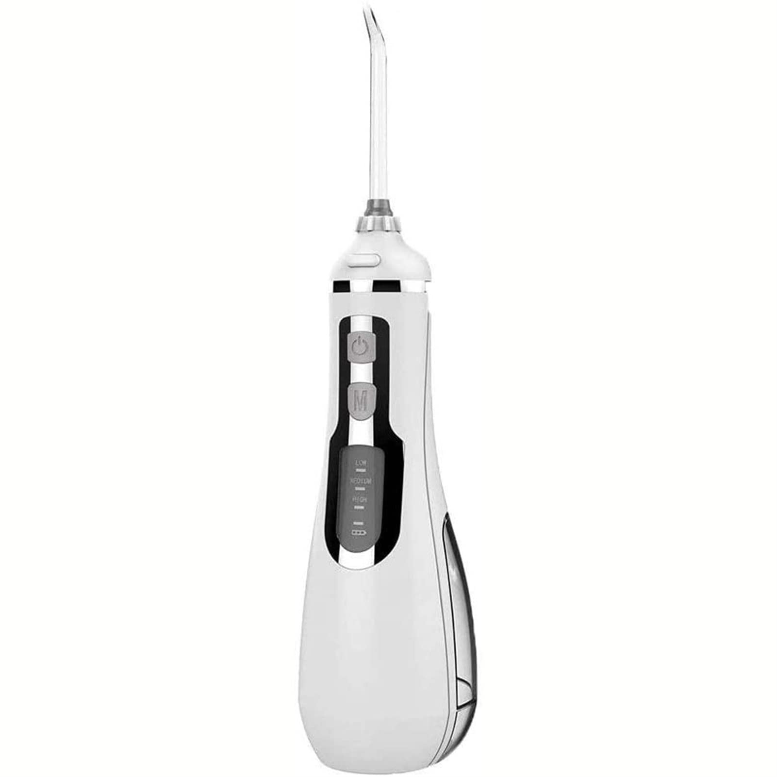 Cordless Water Dental Flosser Teeth Cleaner 200ML Tank IPX7 Waterproof 3 Modes Irrigate for Oral Care Color White