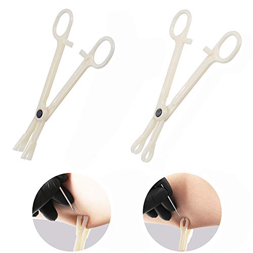 Silmy Kit de piercing de nariz com 22 peças - inclui joias, agulhas, grampos e ferramentas - aço ino