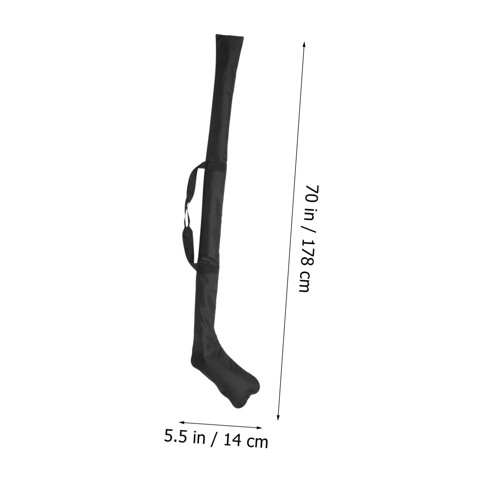 Ice Hockey Stick Bag - Field Hockey Storage Pouch For Travel And Carrying, Green Black M