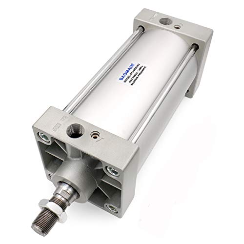 Baomain Pneumatic Air Cylinder SC 100 x 250 PT1 2; Bore: 4 , Stroke: 10 ; Screwed Piston Rod Dual Action