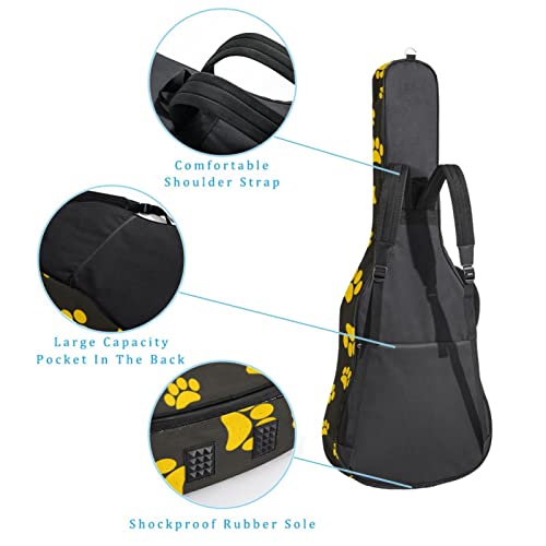 Hondank Housse de transport étanche pour guitare avec bandoulière réglable Motif chats assis Marron, Multicolore 09, 42… - Les Beatles, Paul McCartney, John Lennon, RIngo Starr, George Harrison Hondank Housse de transport étanche pour guitare avec bandoulière réglable Motif chats assis Marron, Multicolore 09, 42… – Image 4