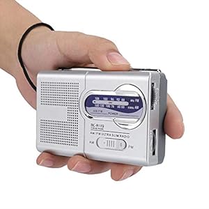 Draagbare zakradio, multifunctionele mini-zak AM/FM BC-R119 Radiospreker Ontvanger Telescopische antenne, AM FM Compacte transistorradio Speler aangedreven door 2 AA-batterijen