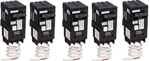 Siemens QF220A Ground Fault Circuit Interrupter, 20 Amp, 2 Pole, 120V, 10,000 Aic, (5-(Pack))
